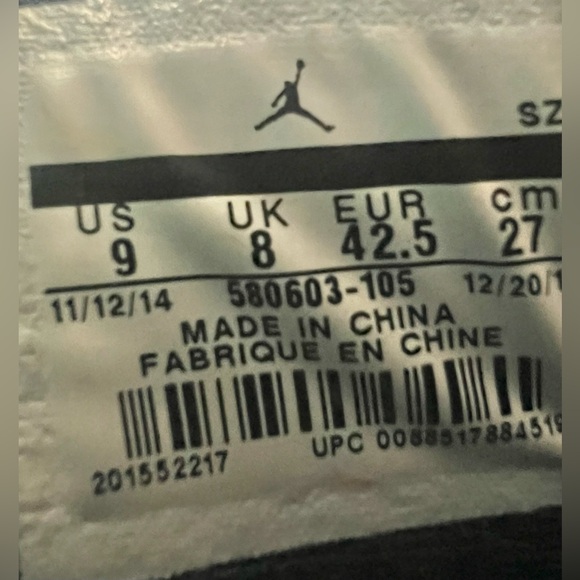 Air Jordan Son of Mars Hornets Men’s Size 9 Preowned - Picture 6 of 7